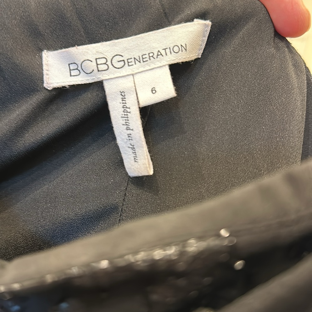 Bcbgeneration Black One Shoulder Mini Cocktail Dr… - image 2